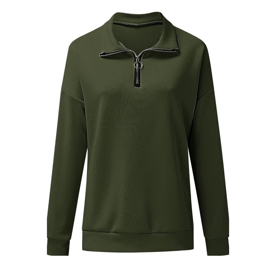 Half Zipper Long Sleeve Jacket XD21
