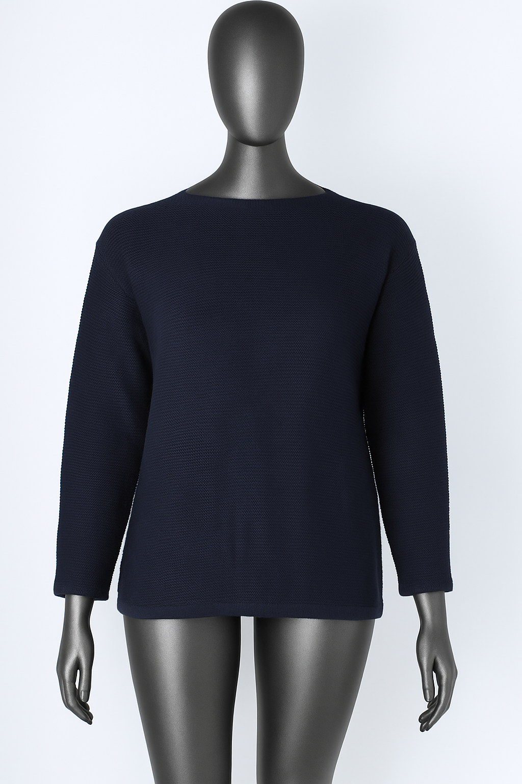 Boatneck Long Sleeve Jersey Sweater