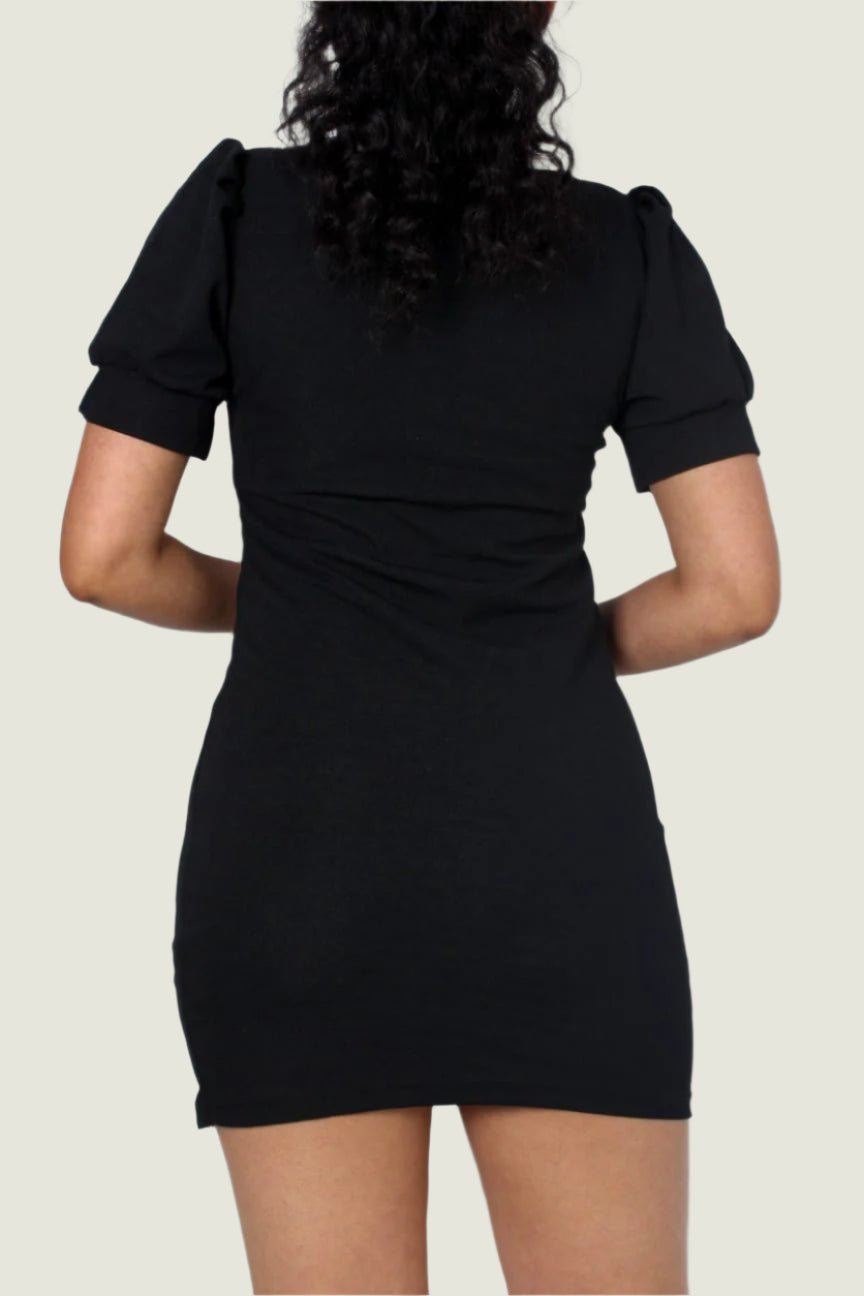 Sporty mini ruched dress