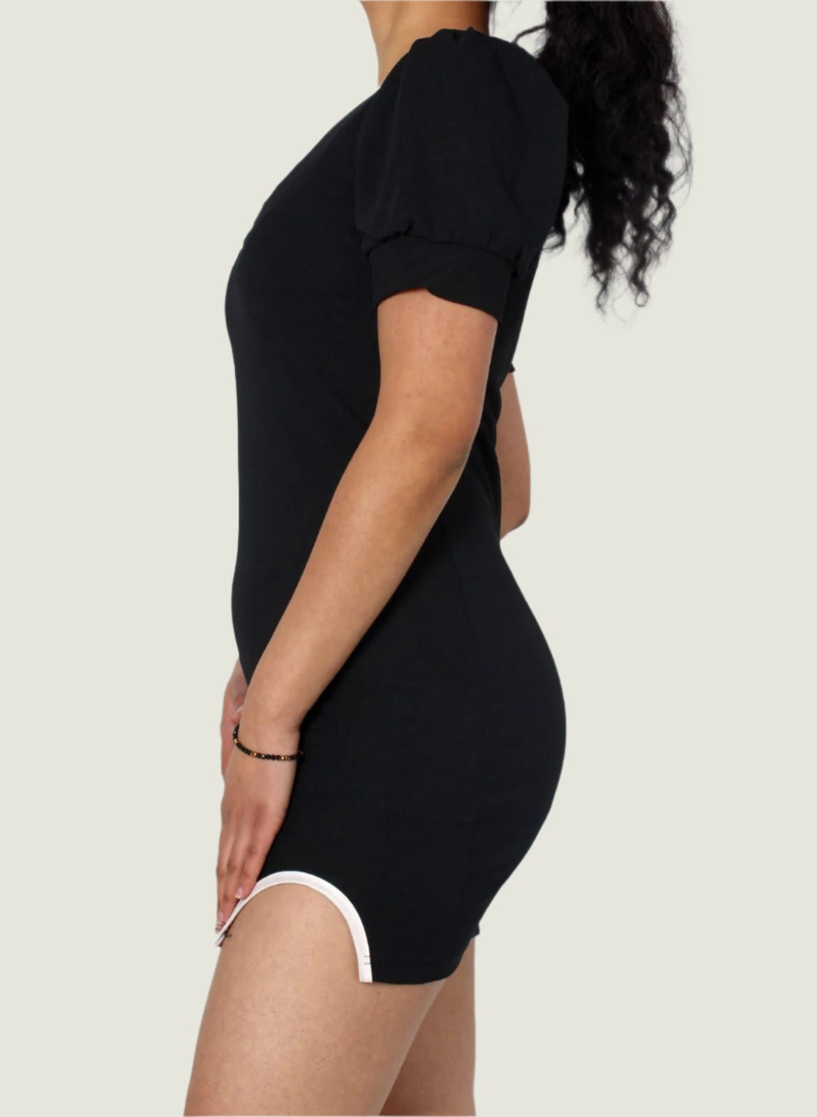 Sporty mini ruched dress