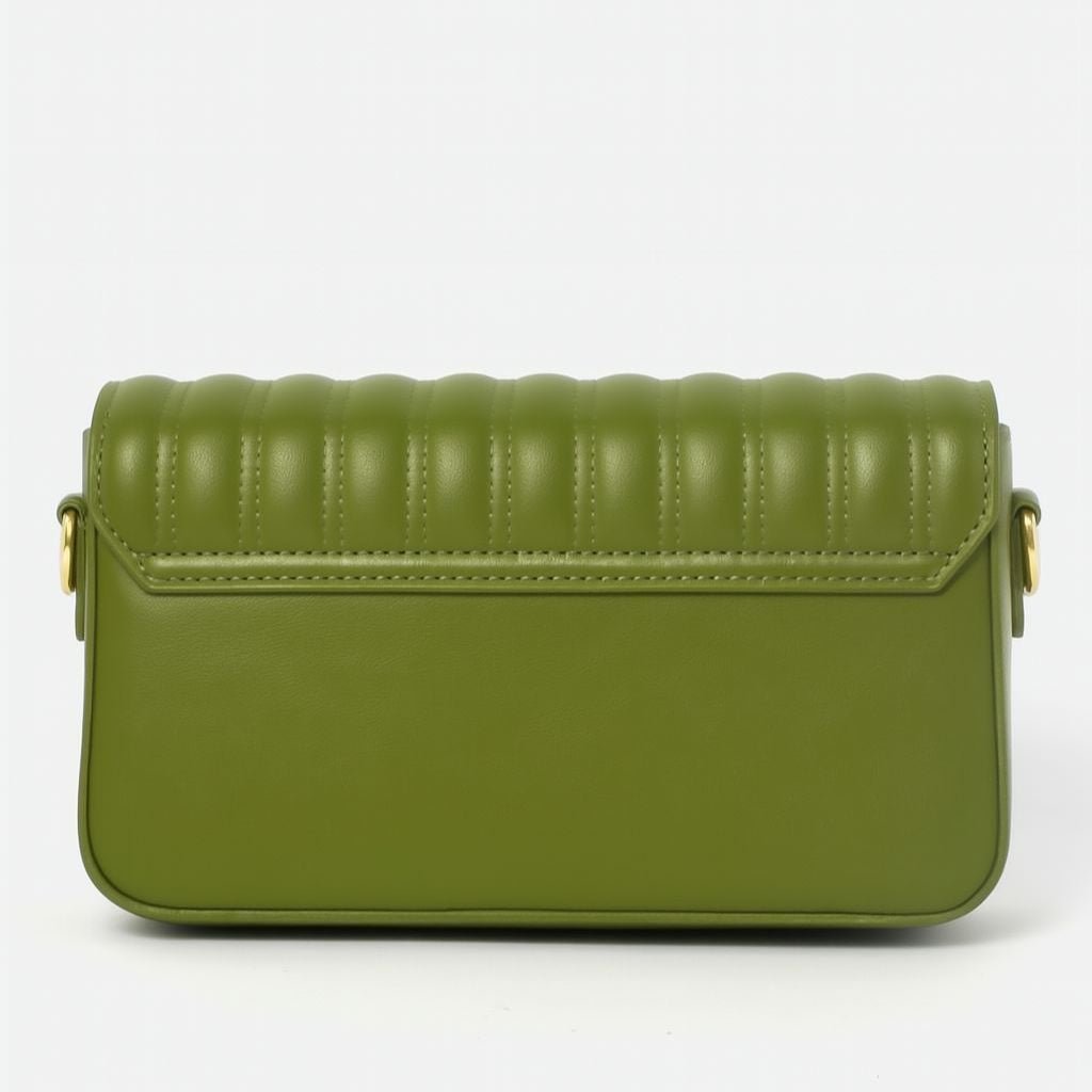 Quilted PU Leather Shoulder Bag – Elegant & Compact 60024