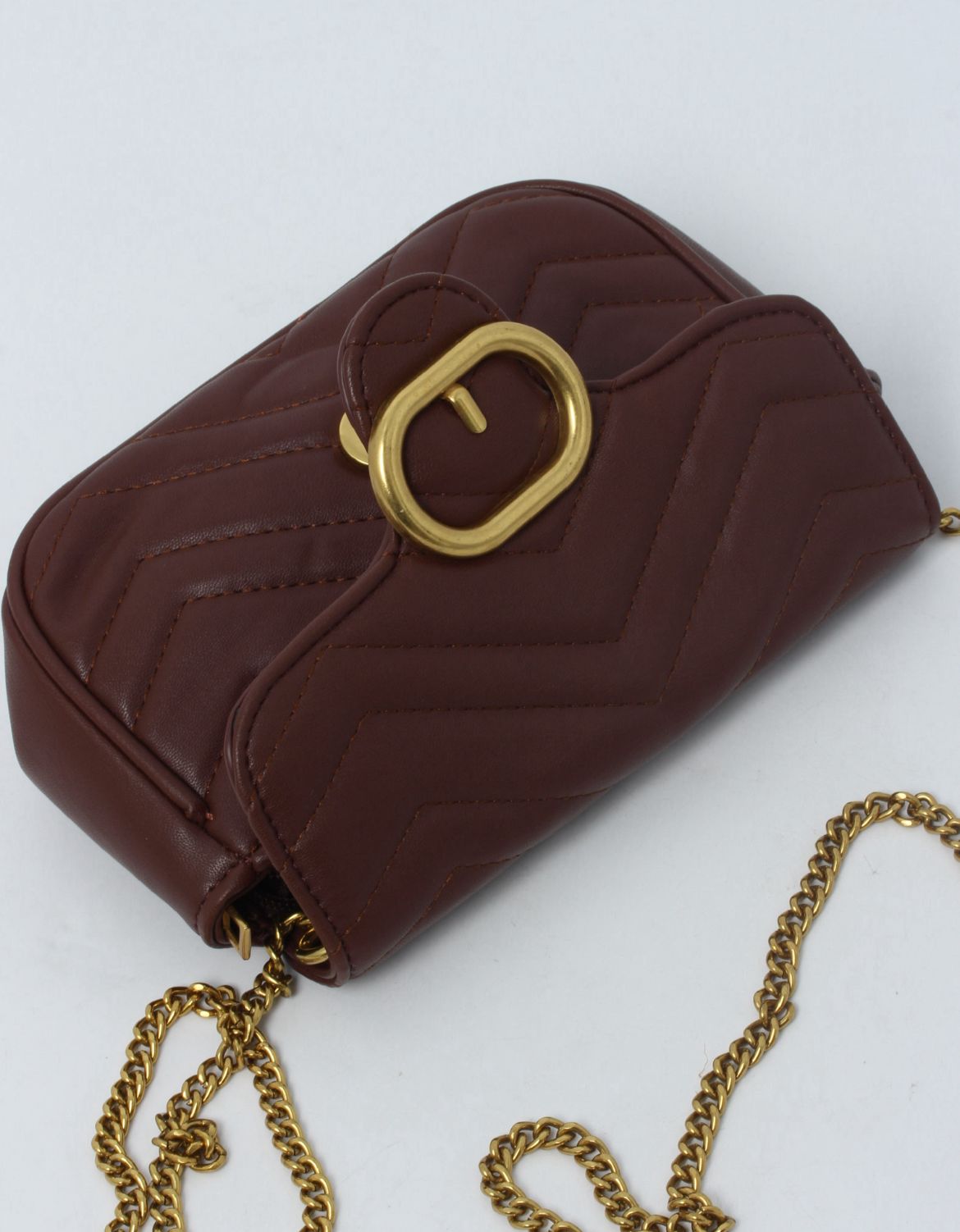 Quilted Chain Shoulder Bag – Compact & Statement-Ready 8X039#