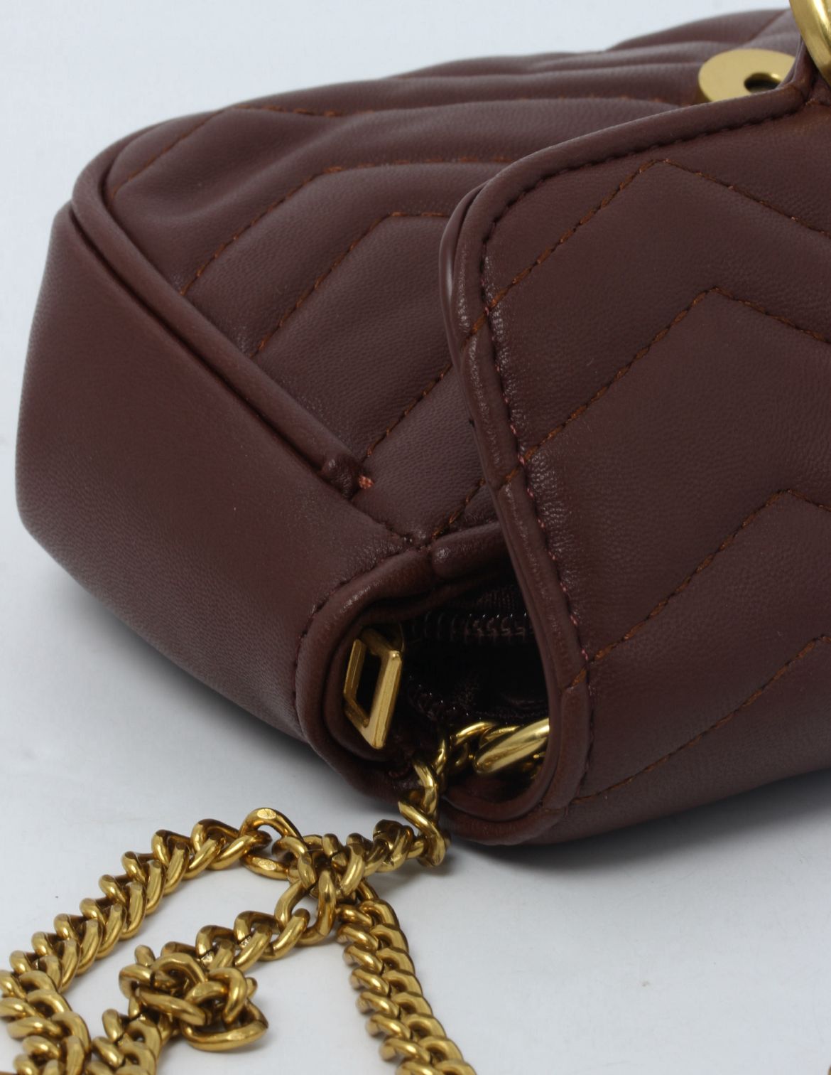Quilted Chain Shoulder Bag – Compact & Statement-Ready 8X039#