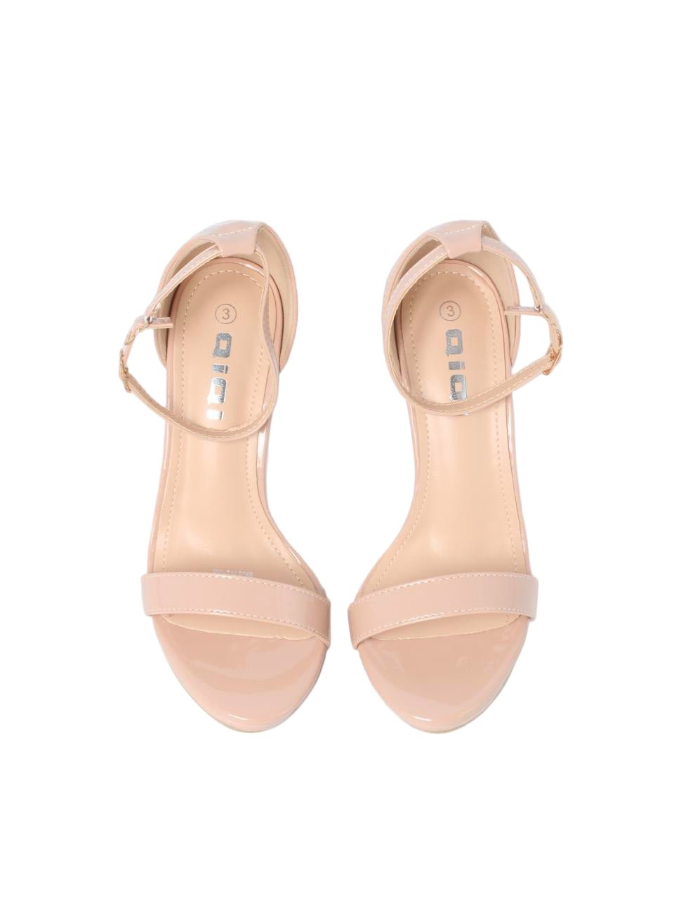 Single-Strap Glossy Stiletto Heels - TX89-062
