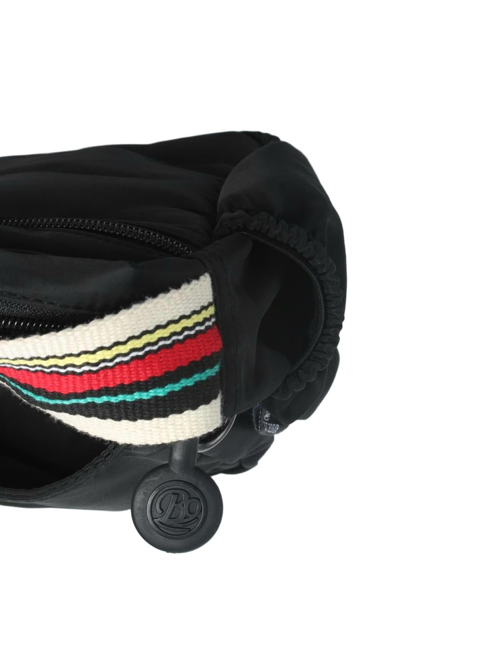 Multi-Pocket Nylon Crossbody Bag with Adjustable Wide Strap - 9608-4