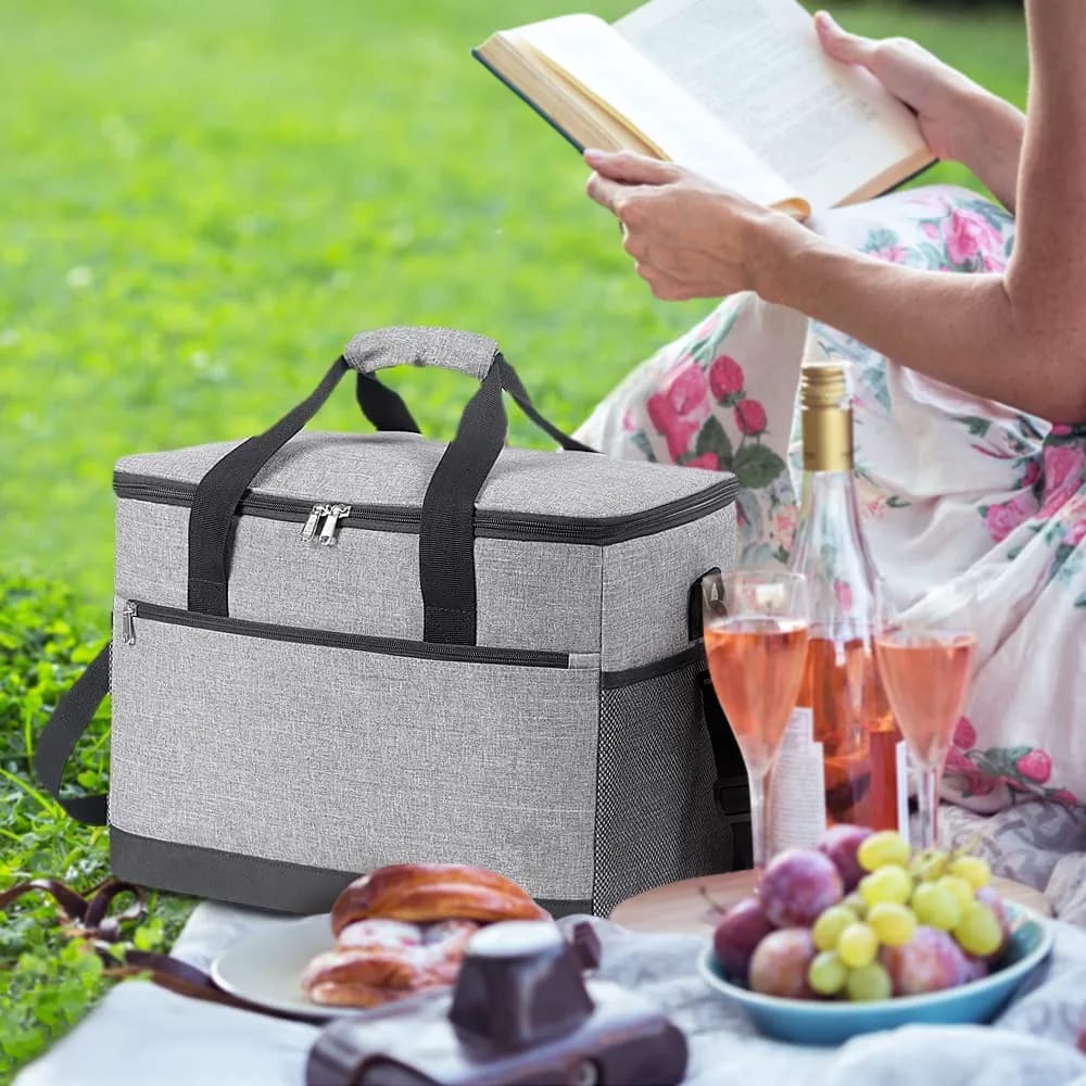 Large 15.6L Insulated Lunch Bag – Multi-Pocket Cooler - LX19