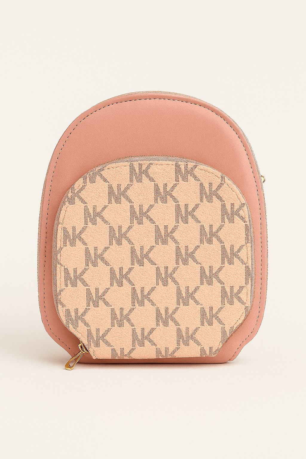 Geometric Textured Mini Zip Pouch – Compact, Stylish & Travel-Friendly