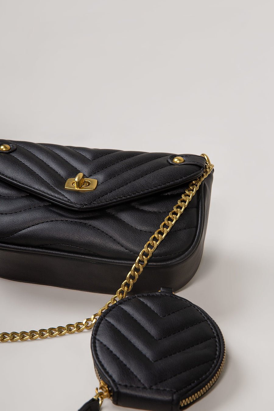 Quilted Crossbody Bag with Coin Purse – Trendy & Functional Set 8001#