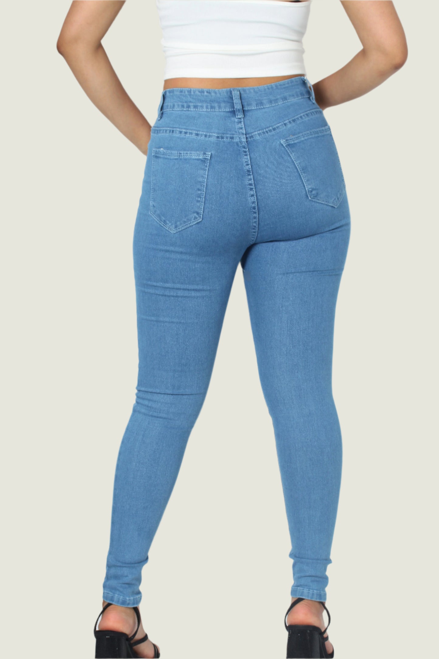 High Waist Denim Jeans for Women – Stylish & Comfortable Fit