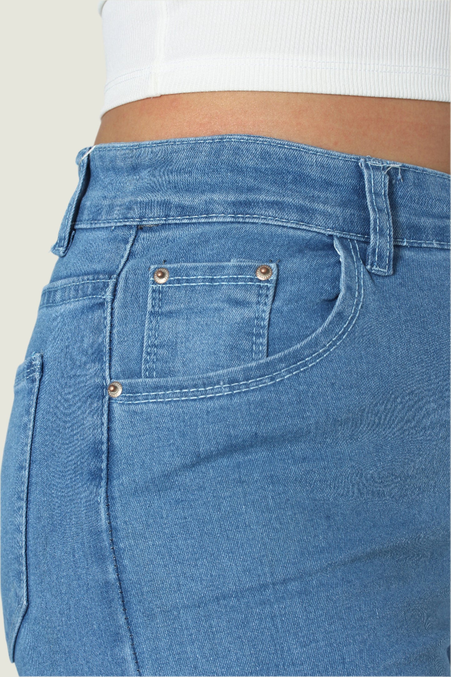 High Waist Denim Jeans for Women – Stylish & Comfortable Fit
