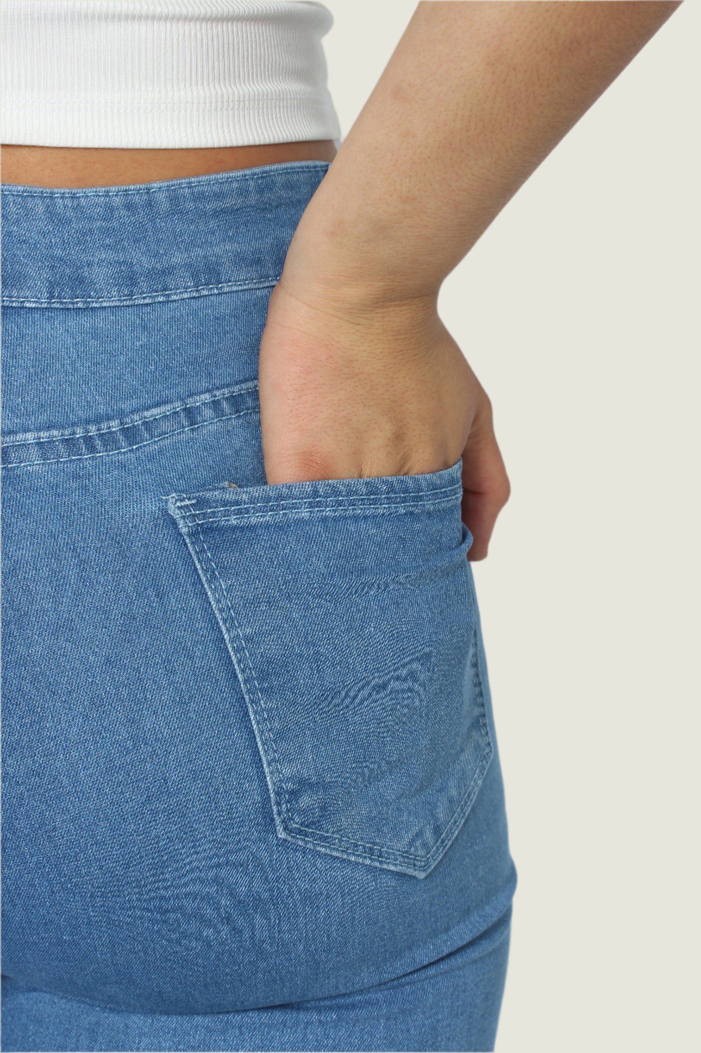 High Waist Denim Jeans for Women – Stylish & Comfortable Fit