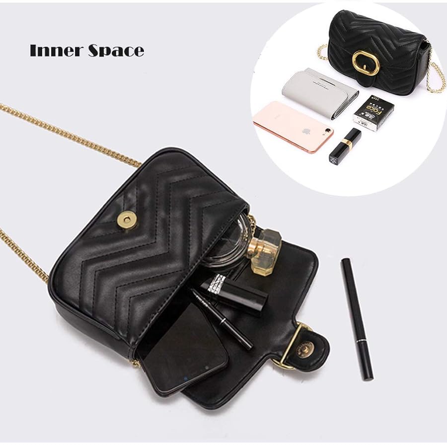 Quilted Chain Shoulder Bag – Compact & Statement-Ready 8X039#