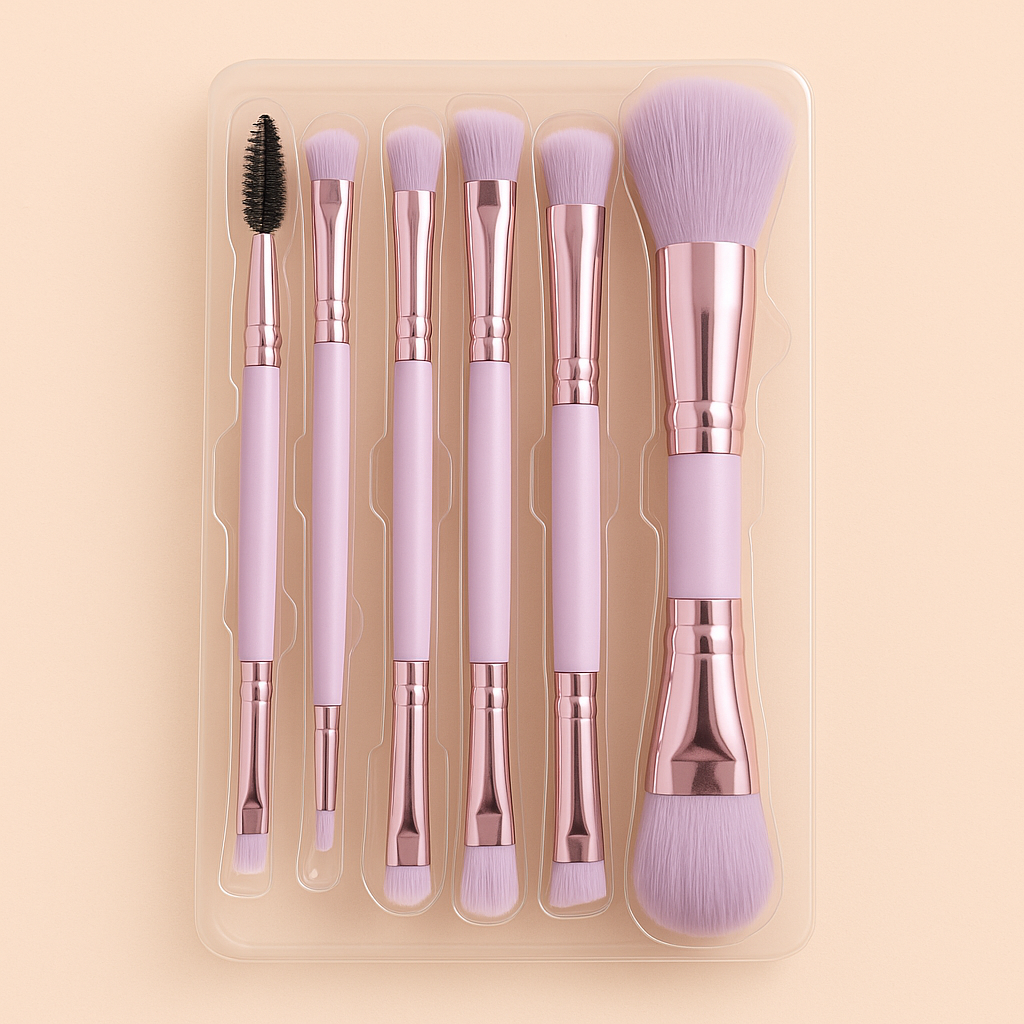 Double-Sided Makeup Brush Set – 12-in-1 Professional Kit