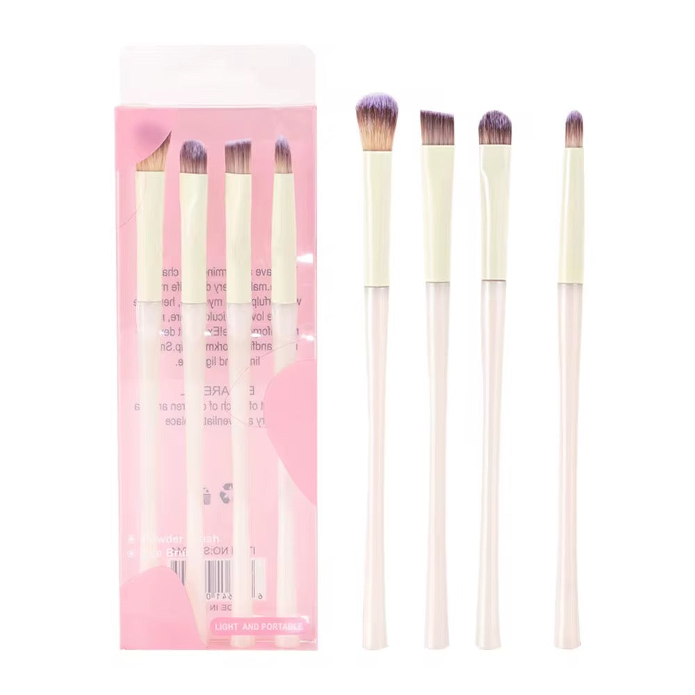 Eyeshadow Brush Set – 4pc Soft Blending Brushes- Random Colour