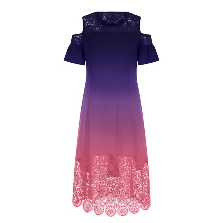 Lace Flowy Beach Swing Loose Dress XD21