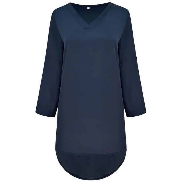 Long short v neck blouse XD21