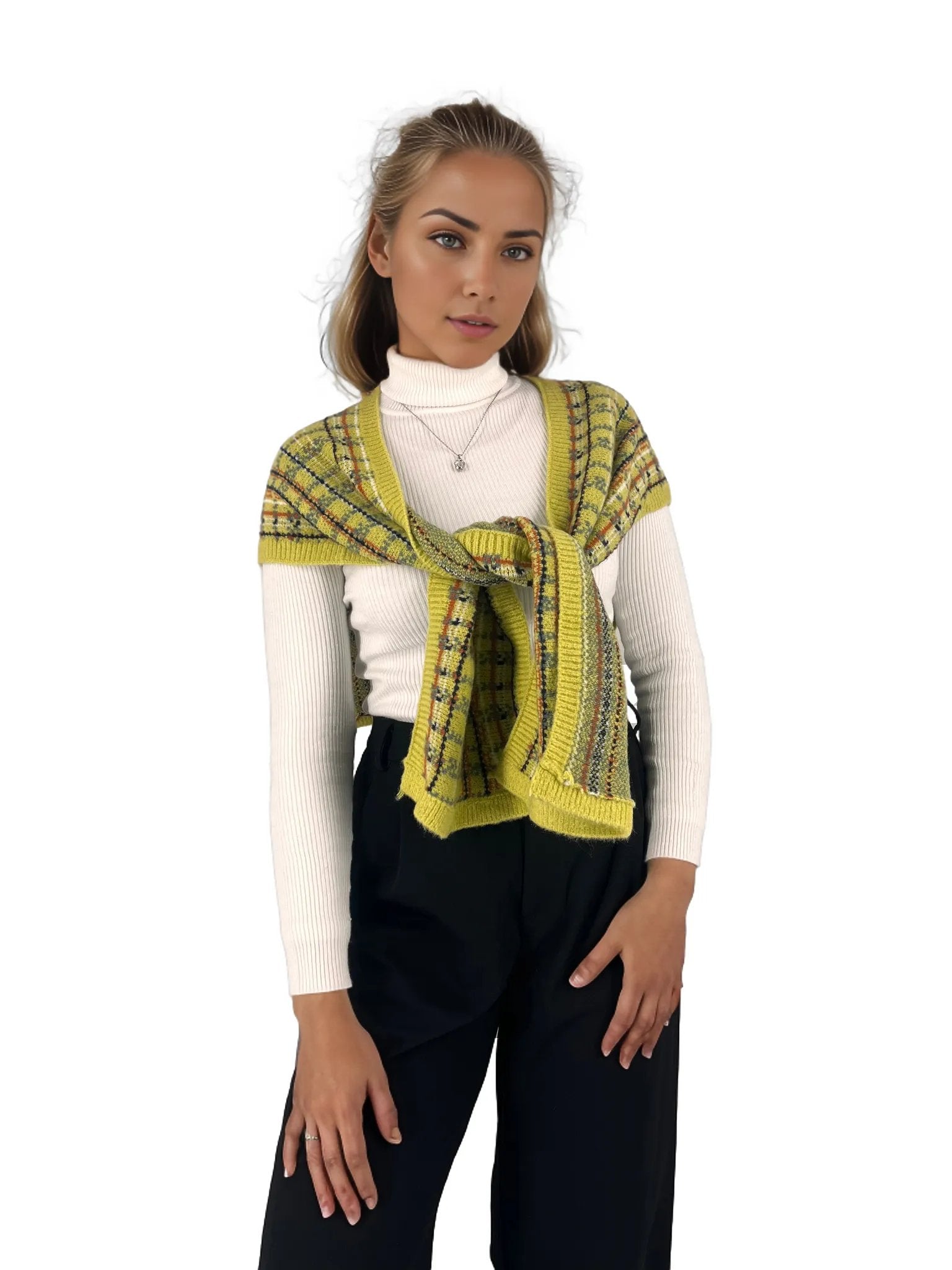 Multipurpose Plaid Jersey Throwover XD21