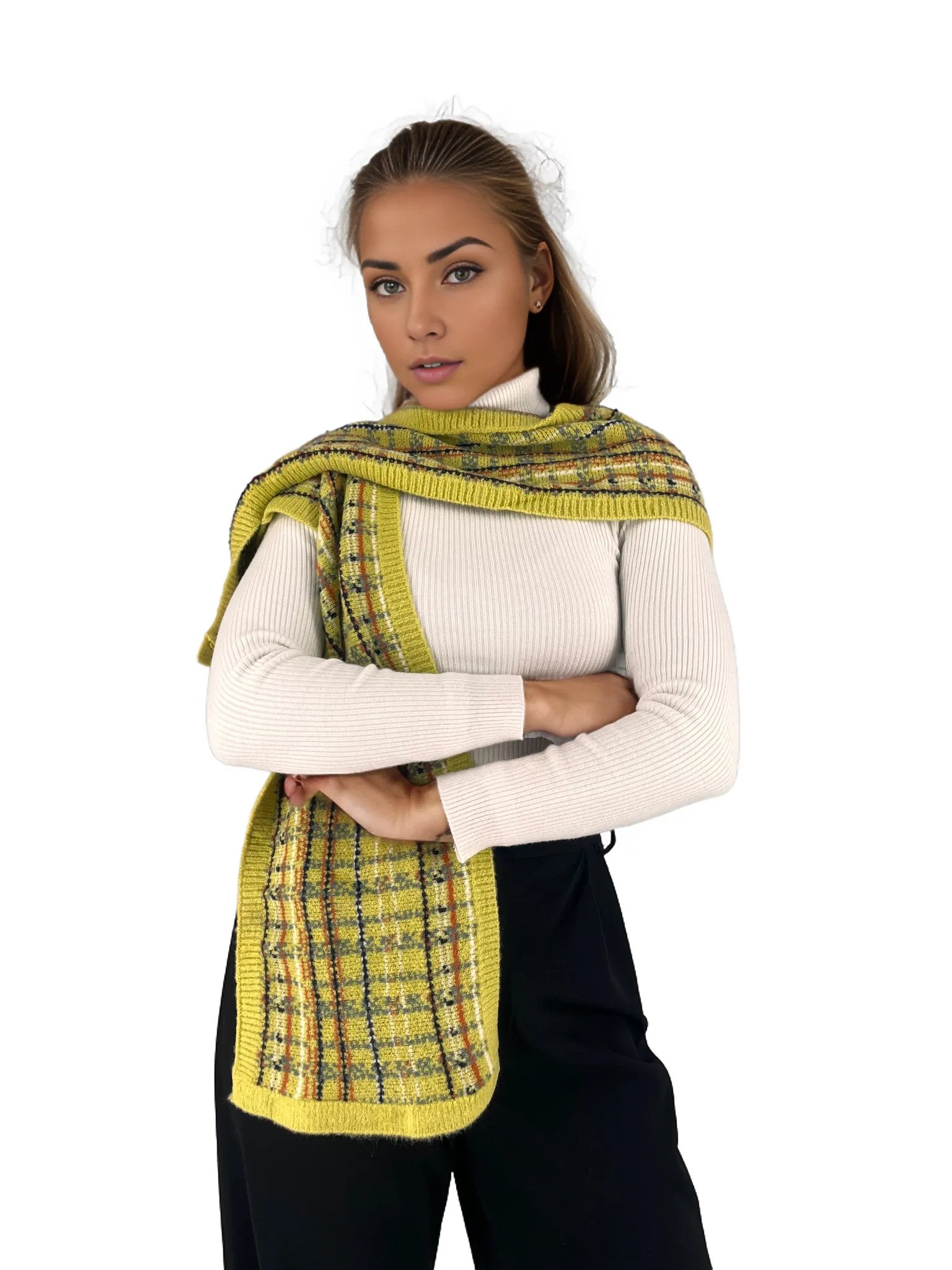 Multipurpose Plaid Jersey Throwover XD21