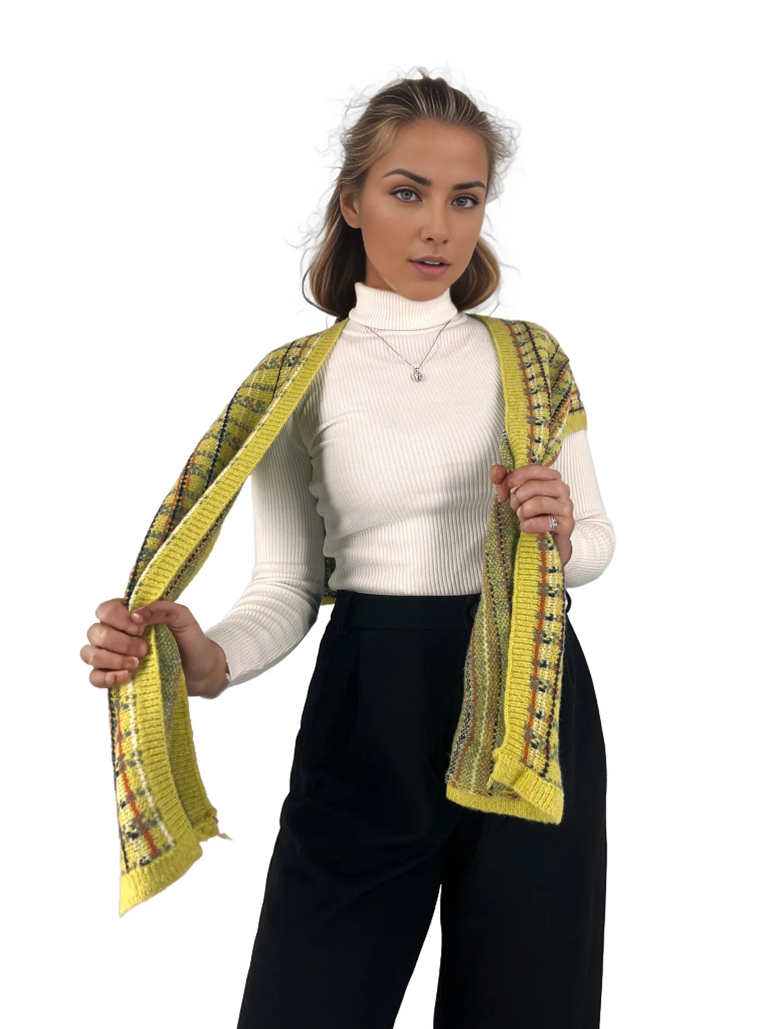 Multipurpose Plaid Jersey Throwover XD21