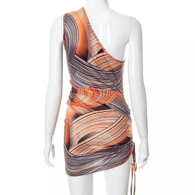 One Shoulder Side Bodycon Dress XD21