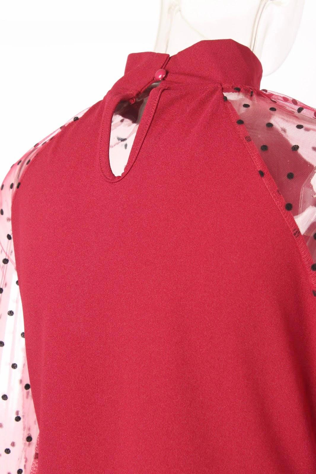 Polka Dot Sleeve Dress - XD21