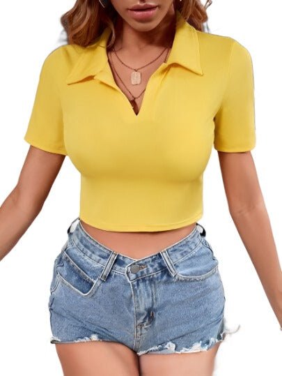 Ribbed Knitted Solid Crop Top XD21