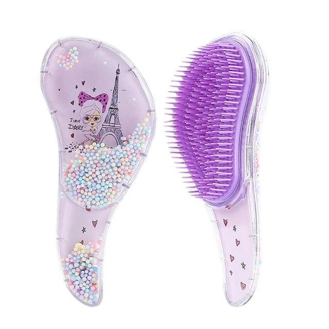 Detangling Fun Cartoon Hair Brush - Gentle & Cute Hair Styling Tool