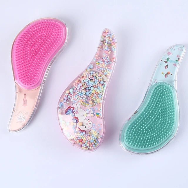 Detangling Fun Cartoon Hair Brush - Gentle & Cute Hair Styling Tool