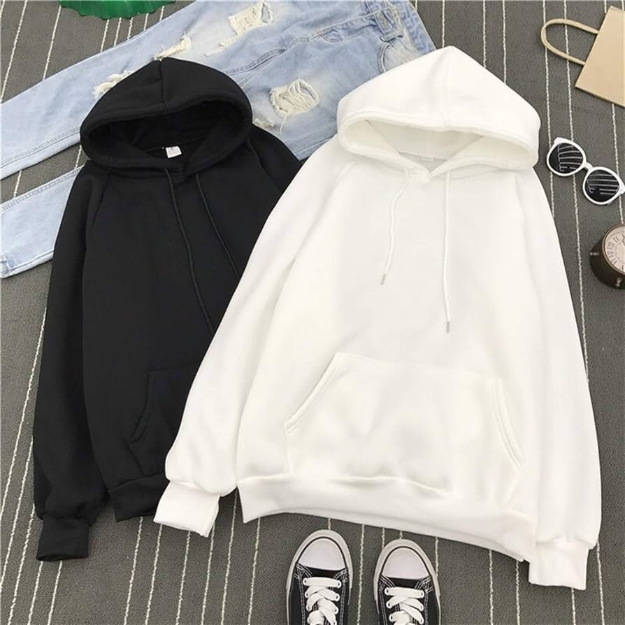 Solid Kangaroo Pocket Thermal Lined Hoodie XD21