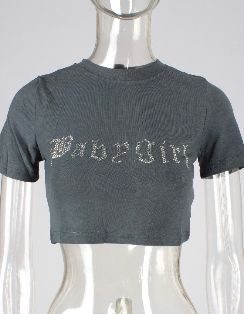 Solid Mock Neck Crop Top XD21
