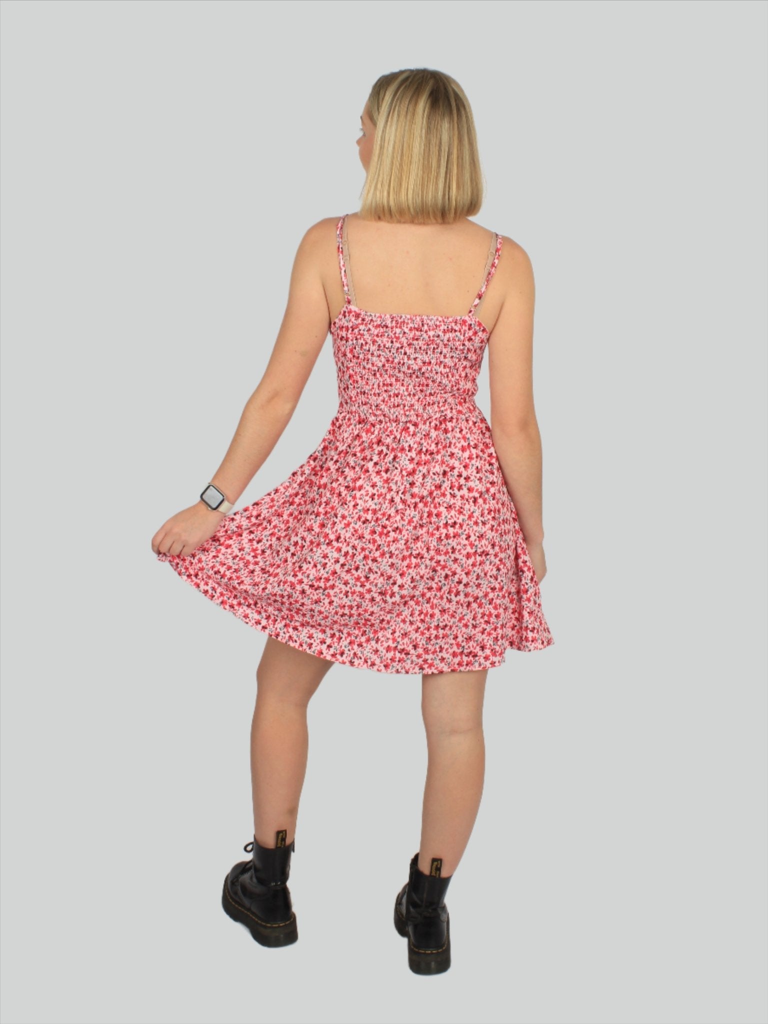Spaghetti Strap Mini Ditsy Dress XD21