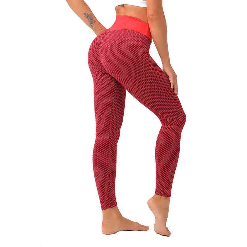 Sporty Honeycomb High-Waisted Leggings XD21