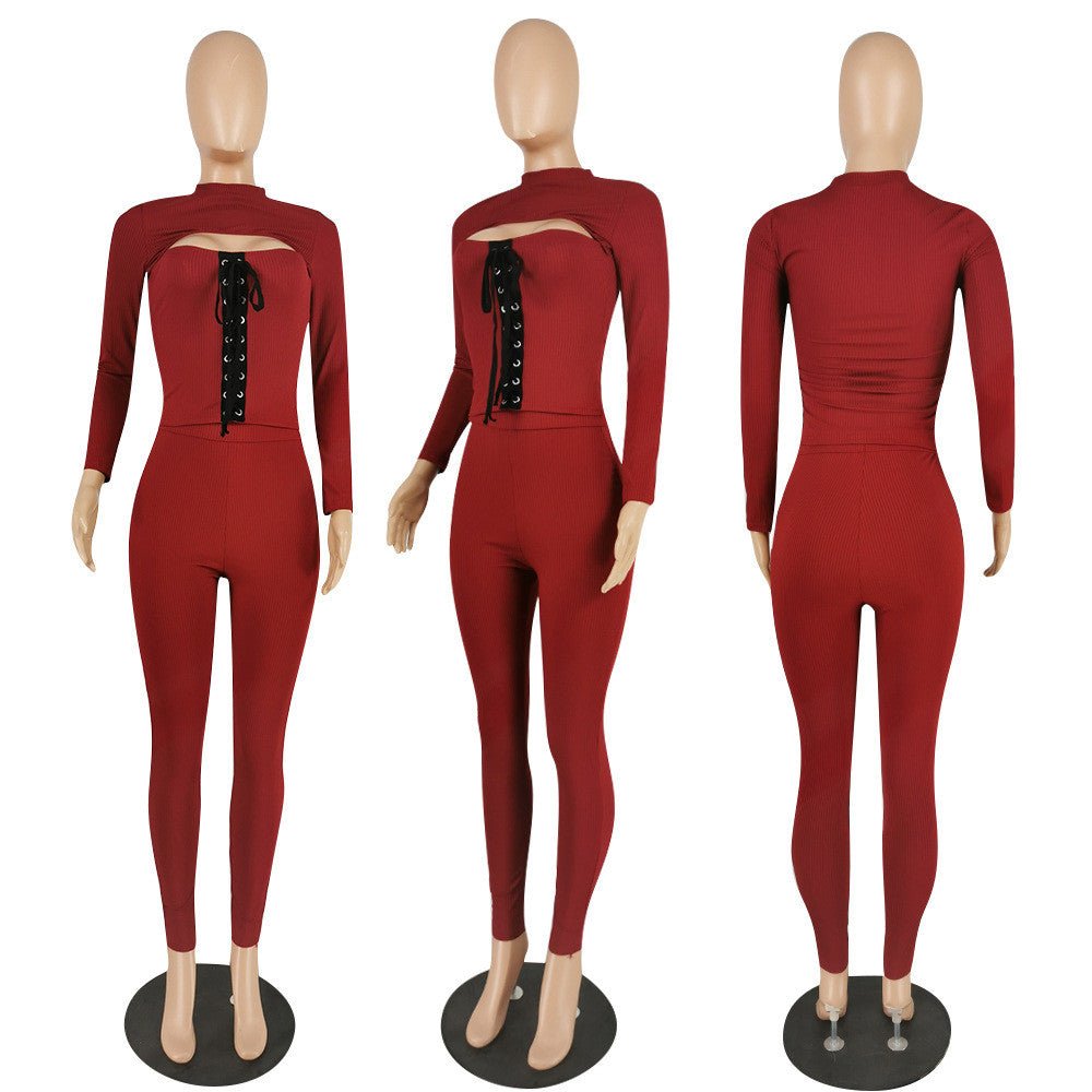 Strap High Elastic Two Piece Set XD21