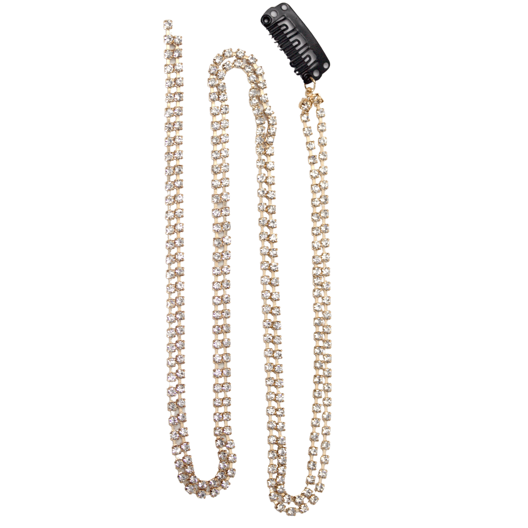 Elegant Clip On Tassel Hair Jewellery Chain - Add Glamour & Shine
