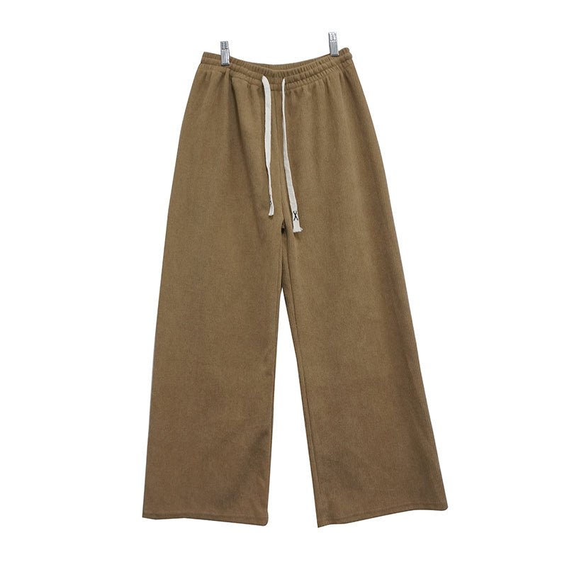 Velvet Wide Leg High Waist Trousers XD21