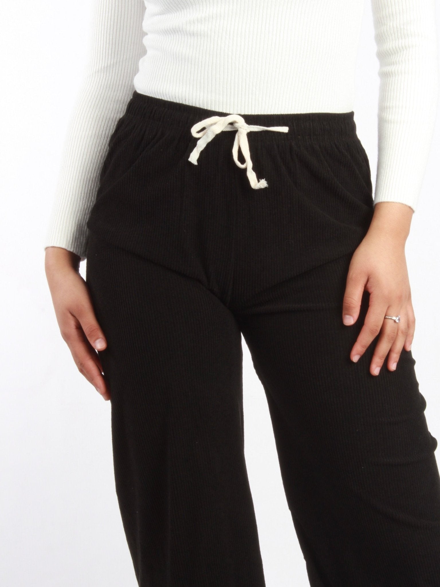 Velvet Wide Leg High Waist Trousers XD21