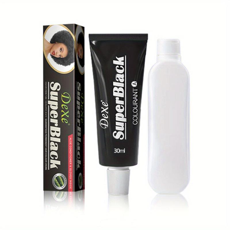 Super Black Hair Dye Cream Tube 30ml – Long-Lasting Natural Color for Shiny Hair