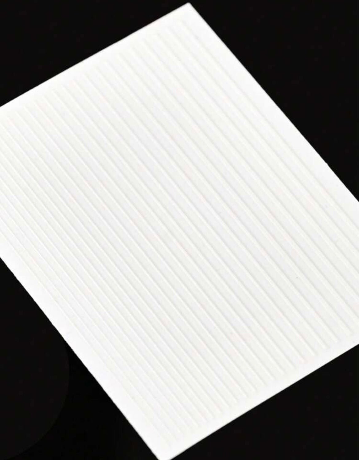 White 1sheet Stripe Pattern Nail Art Sticker XD21