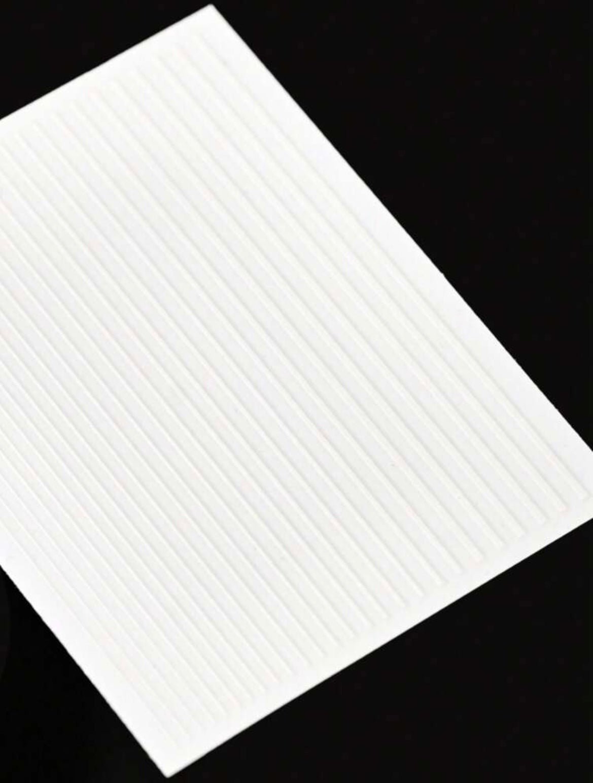 White 1sheet Stripe Pattern Nail Art Sticker XD21
