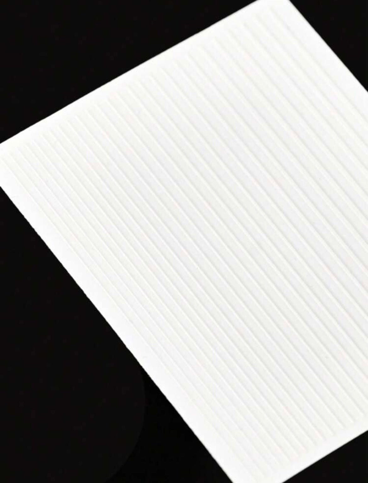 White 1sheet Stripe Pattern Nail Art Sticker XD21