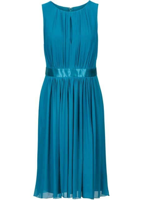 A-line Sleeveless Midi Hollow Dress