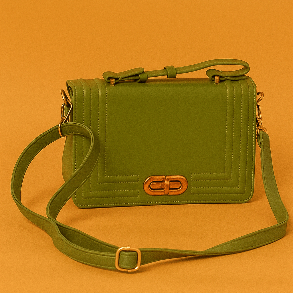 60023 Box-Style Structured Handbag – Sleek, Modern & Multi-Way Wear