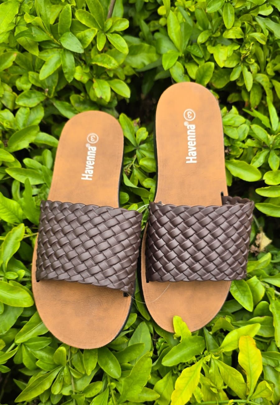 Woven Slide Sandals – Casual Slip-On Summer Flats