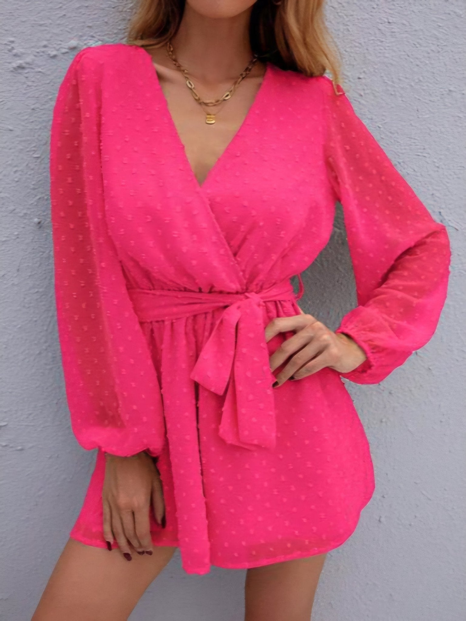 Swiss Dot Shorts Jumpsuit With No Belt