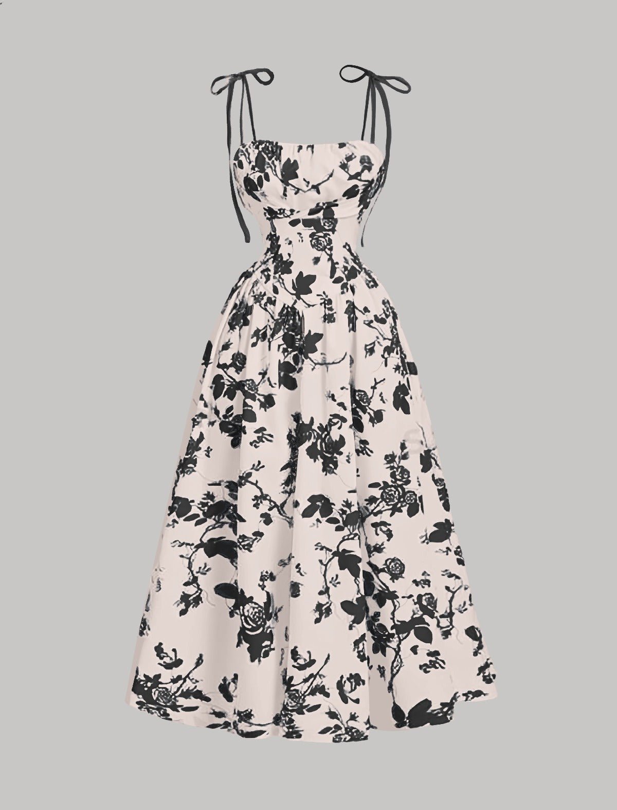 Tie Strap Sweetheart Maxi Dress