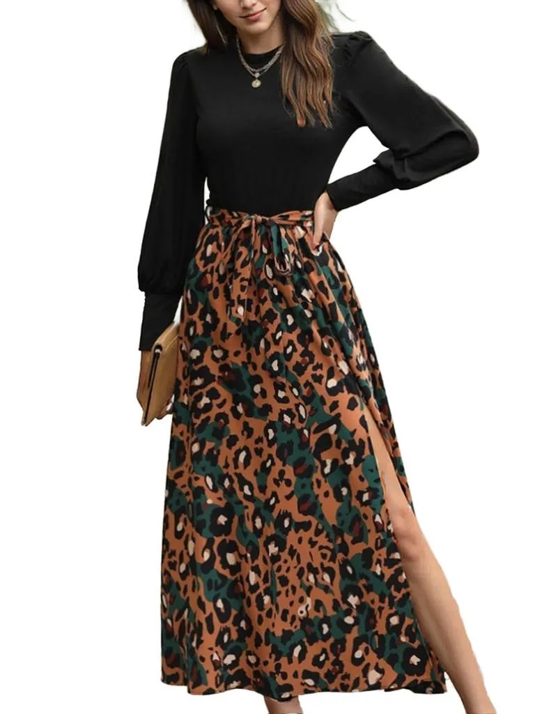 Leopard Print Maxi Dress - Bold & Stylish