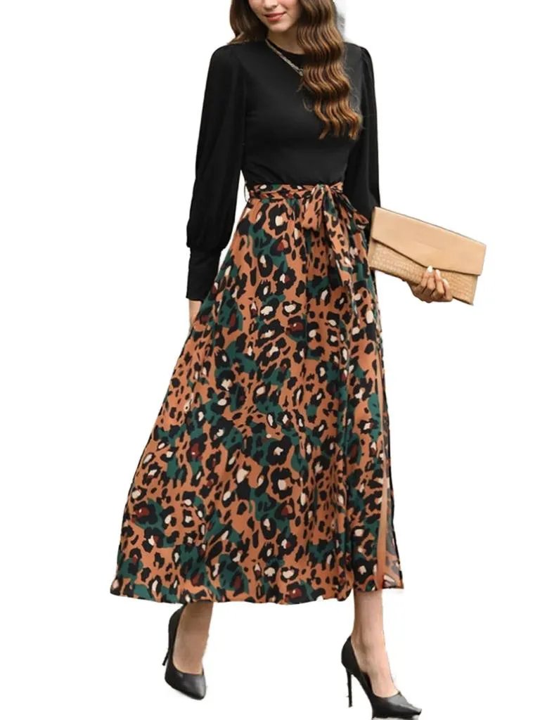 Leopard Print Maxi Dress - Bold & Stylish