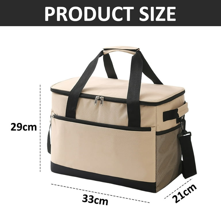 Large 15.6L Insulated Lunch Bag – Multi-Pocket Cooler - LX19