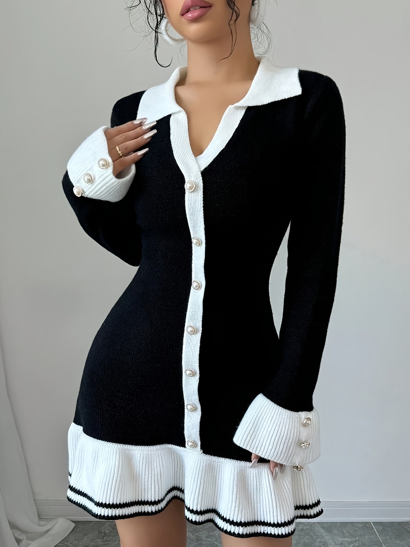 Elegant Long Sleeve Dress For Women