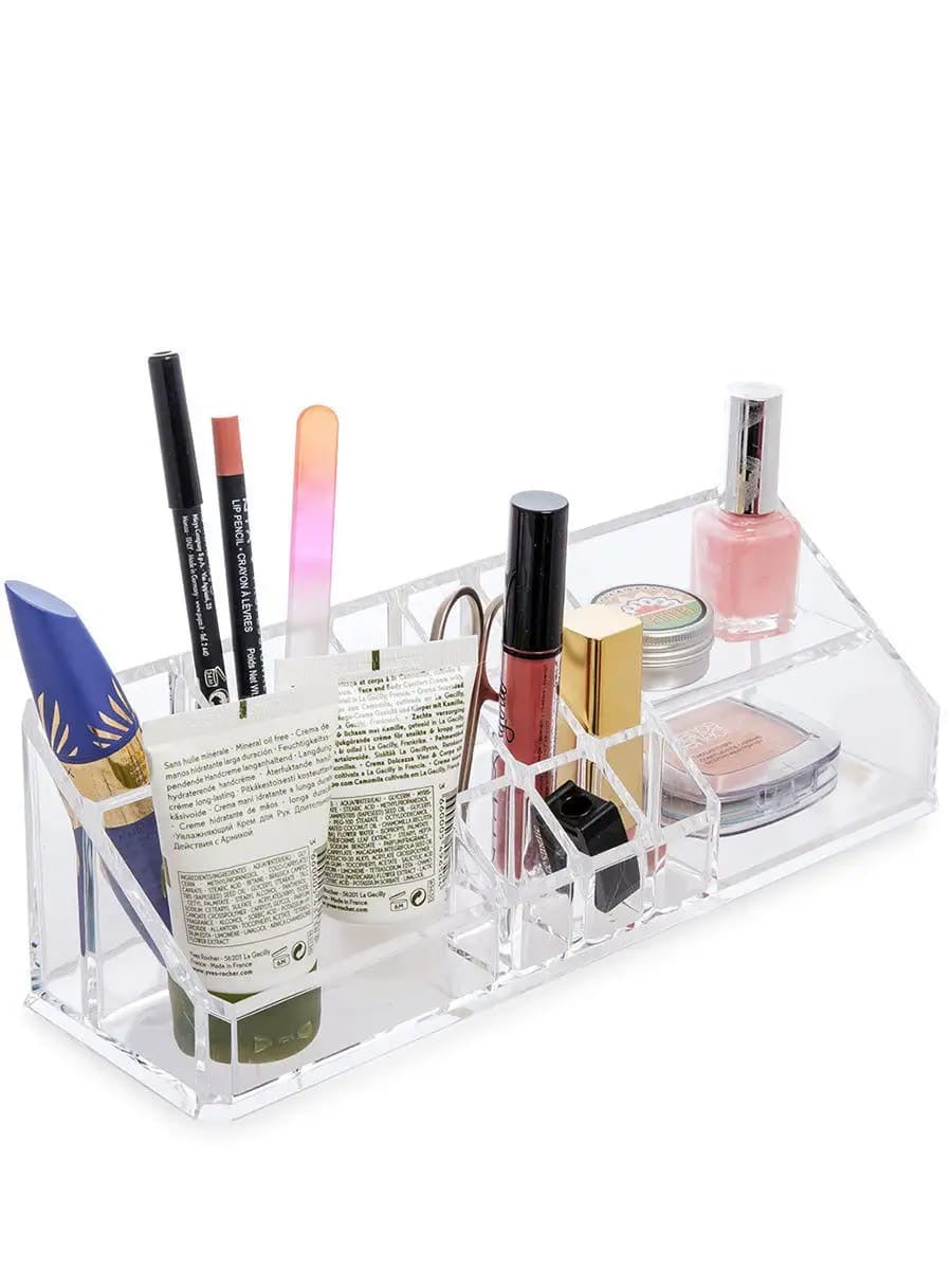 Clear Acrylic Makeup Organizer - Compact & Stylish Cosmetic Storage